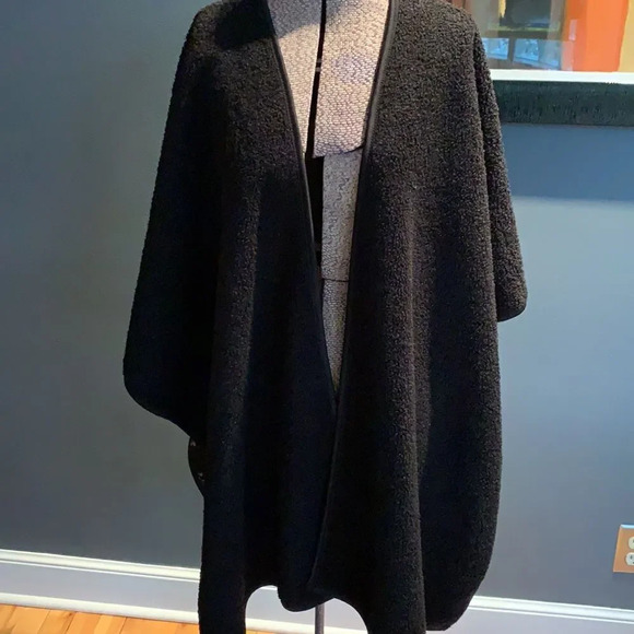 Ike Behar black tan print bands reversible wrap OS - Picture 8 of 9